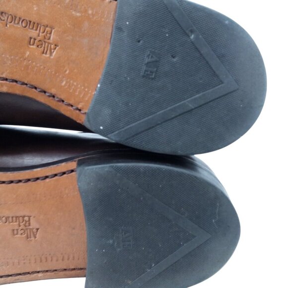 Allen Edmonds Delray Brown Leather Lace Up Oxfords Size 11 Loafers Split Toe - Picture 8 of 14